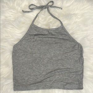 EUC Gray Halter Neck Women's Top